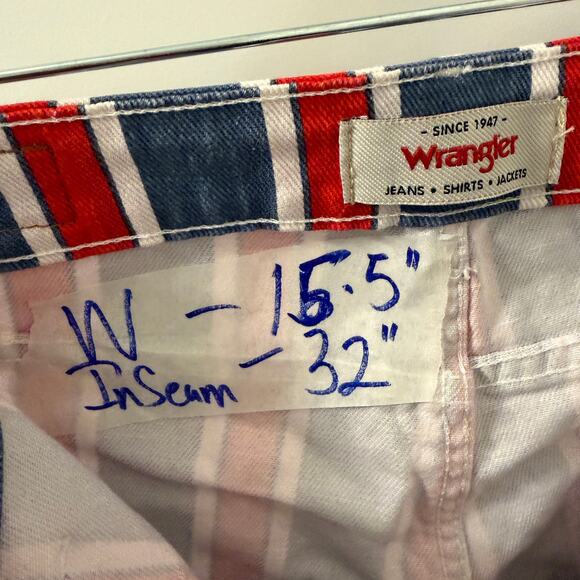 Wrangler Lainey Wilson Women's Patriotic Stripe Flare Jeans Star Spangled 10X32 - Picture 7 of 9